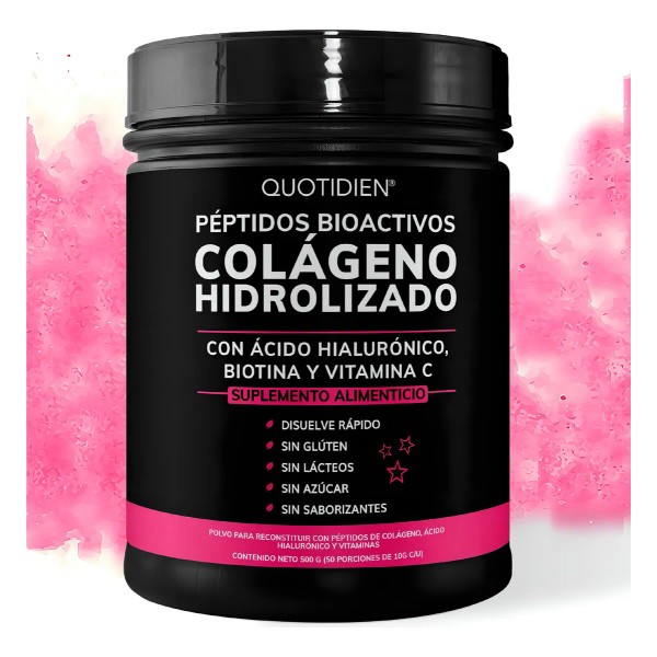 Peptidos Bioactivos De Colageno Hidrolizado Quotidien Essential Moments Con Ácido