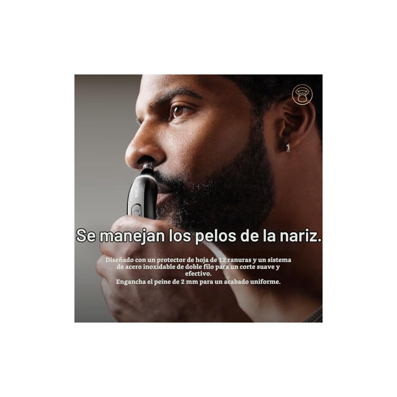 MANSCAPED® Weed Whacker® 3.0 PRO - Cortadora eléctrica para nariz,