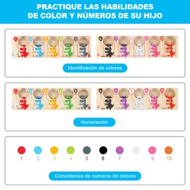 Laberinto Magnético Juguetes Montessori, Juguetes Didácticos para Niños, Juguetes Educativos Regalos para Niños y Niñas, Desarrollan Coordinación Ojo-Mano y Concentración para Niños 1 a 6 Años