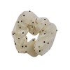 Wego Dot Scrunchy Hair Accessory, Cute, Gift, Women's, F, Off-White