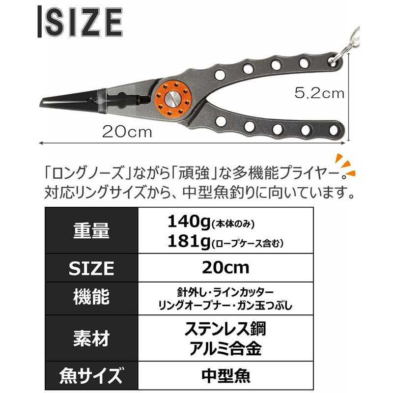 Contyu Fishing Pliers Fish Grip Set Fishing Pliers Grips (Black/Black,