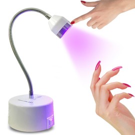 YIZHUO Touch UV Light for Nails Gel UV Led Nail Lamp Led Nail Light for Gel Nails UV Led Nail Lamp Gel X Lamp Portable Rechargeable GooseNeck Nail Dryer Nail Lights for Semi Cured Gel Nail Strips