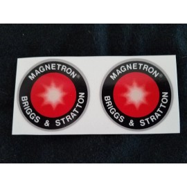 Briggs & Stratton (2) Briggs & Stratton Small Engine Magnetron Minibike Gokart Recoil Decals.