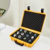 Eapmic 12 Slot Watch Box Travel Case,Heavy Duty Impact Resistant