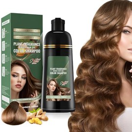 Shampoo para Canas 3 en 1, Shampoo Tinte Instantaneo Cubre Canas, Tinte Capilar de Accin Rpida, Suave y no Daino, Ideal para Hombres y Mujeres, 500ml 