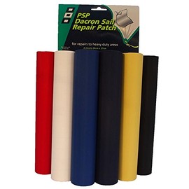 PSP Tape - Dacron Sail Repair Patch - 24cm x 37 cm ~ 9.4" x 14.5" (Black)