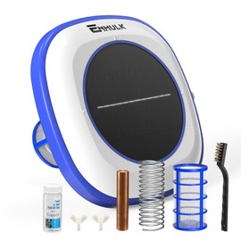 Solar Pool Ionizer, Floating Water Cleaner and Purifier - Cleans Pools Up to 45,000 Gallons, Ideal for Above Ground, In-Ground Pools, Spas, and Hot Tubs（Slightblue）