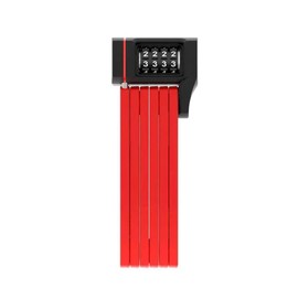 ABUS 87794 - Lucchetto pieghevole Bordo uGrip 5700/80C con supporto, con Barre da 5 mm, livello di sicurezza 7 - 80 cm, Colore: Rosso