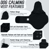 Hjyokuso Dog Anxiety Jacket With Calming Hood, Lightweight Anxiety Relief