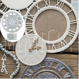 lilyshopingstore Circle Metal Cutting Dies Merry Christmas Flower Clock Number Cutting Dies DIY Scrapbooking Photo Album Decorative Embossing Paper Card Making