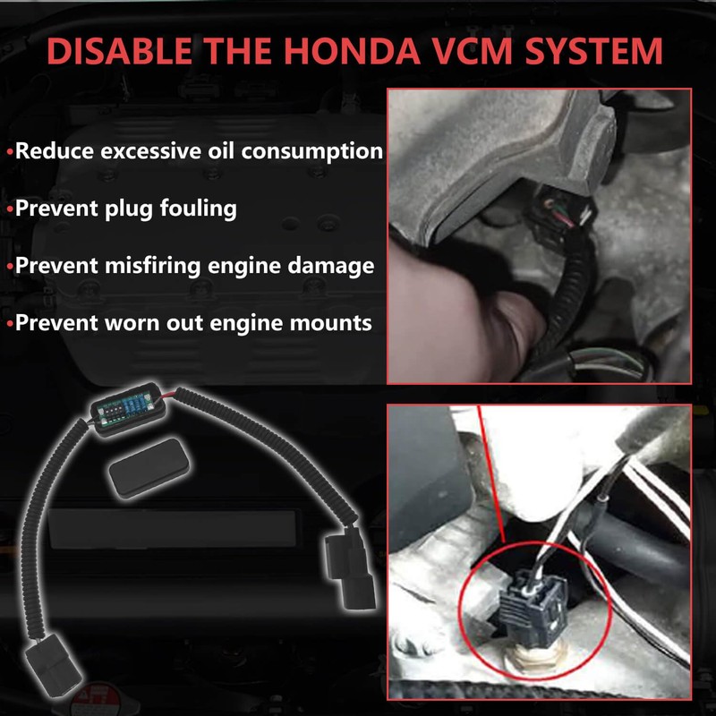 VCM Muzzler Harness Disable Kit,Fit for Honda Odyssey Ridgeline Pilot