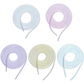 Pink Spiral Cable Protector, Chargers Cable Protector Data Cable Protect Sleeve, Headphone Cable Saver for Phone Earphone USB Data Cable,Cord Management,Cable Sleeves