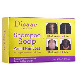 DISAAR BEAUTY Shampoo Soap Anti Hair Loss Promote Hair Growth Ginger Coconut Oil Rosemary Extract Hair Care 100g / 3.38fl.oz