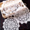 Campanulaceosa Set of 2 Lace Doilies Lace Coasters Round Flower