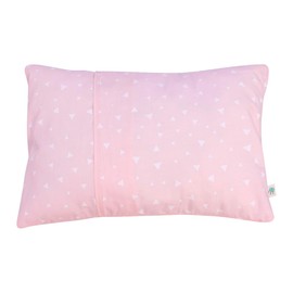 JYOKO Kids Toddler Pillow, Pillow with Washable Cover, 100% Cotton Cover, 32 x 20 cm (Pink Sparkles)