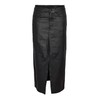 Noisy may Women's Nmkath Nw Slit Long Skirt Coated Bl