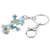 Bonny, metal esmaltado Gecko Lizard Lizard llaveros para mujer, bolsa