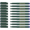 Faber-Castell Fibre Pen, Fine-Pen 1511, 0.4 mm, blue, 10 Stifte
