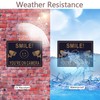 Andchi 2-Pack Smile You Are On Camera Signs Aluminium Material,