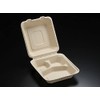 Pack Style BB Bamboo Bagasse Lunch Trays 200-220-3 605987 Pack