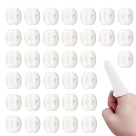 BORISCA Pack of 35 Finger Bandages, Finger Bob Finger Bandages, Elastic Finger Plasters, Breathable Finger Protection, Fingertip Protection, Finger Bandage for Work and Kitchen (White)