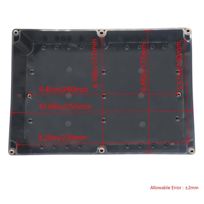 Raculety Project Box ABS Black Electrical Boxes IP65 Outdoor Waterproof