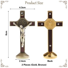 2 Pieces Of Cross Ornaments, Cross Statues, Base Ornaments, Classical Crosses, Cross Commemorative Plaques, Home Church Decorations