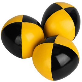 Juggling Balls, Playing Juggling Balls Yellow + Black Soft Professional for Attention Training for Beginner