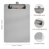 Hongri Plastic Small Clipboard, Gray A5 Memo Size Clip Board