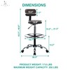 Upgrade Your Workspace with Venus Adjustable Drafting Stool - Premium