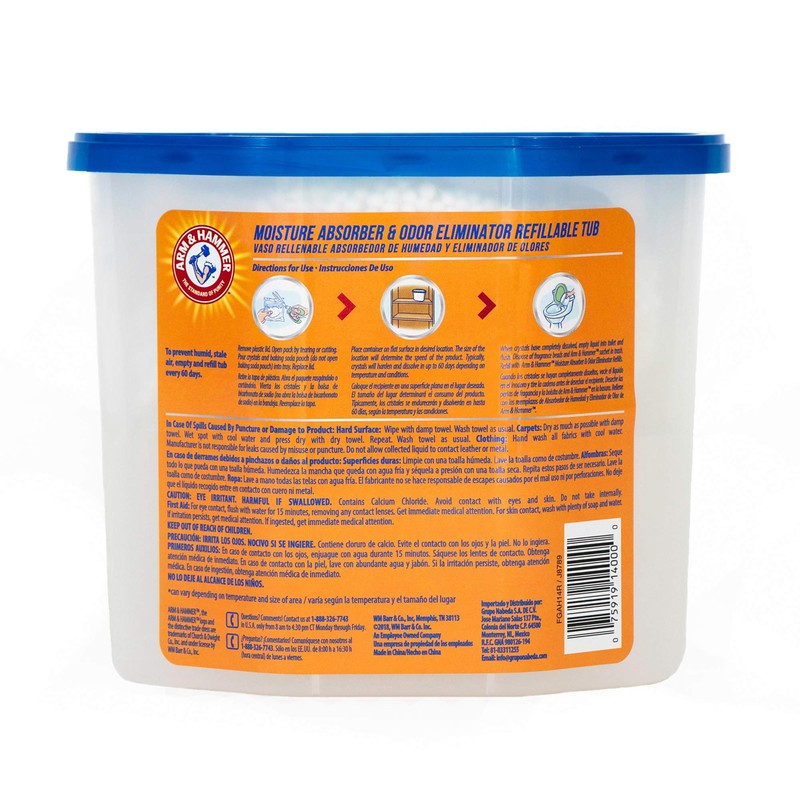 Arm & Hammer Fragrance Free Refillable Moisture Absorber and Odor