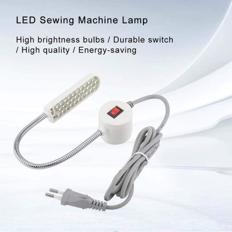 30 LEDs Sewing Machine Light Gooseneck Light Lamp with Magnetic
