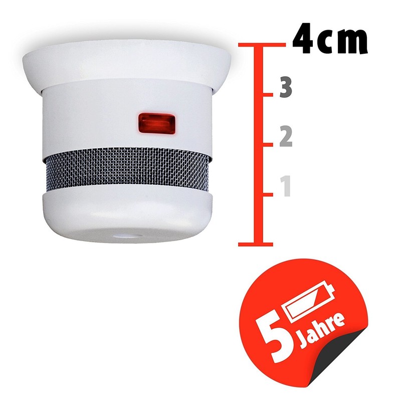 Elro 2001-023 Cavius Mini Design 5-Year Smoke Alarm EN14604