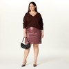 The Drop Women’s Ginger Pencil Skirt, Oxblood Croc, S