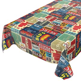 Anro Oilcloth Wax Tablecloth, Washable