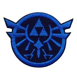 Parches de hierro bordado con logotipo del juego Zelda Triforce