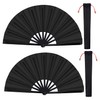 2 Packs Large Folding Hand Fan Handheld Folding Fans Chinese