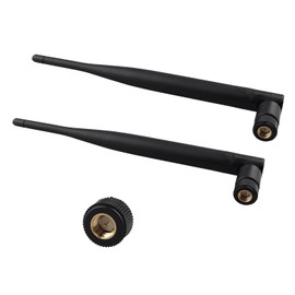 Futheda 2pcs 915MHz NB-IOT Antenna 5dBi SMA Male Omni-Directional Aerial + 15cm IPEX UFL MHF1 to SMA Female Pigtail Coaxial Cable for Wireless Communication Video Surveillance Router Smart Home