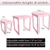 Adjustable Locker Shelf Pink Height and Width Adjustable Locker Organizer