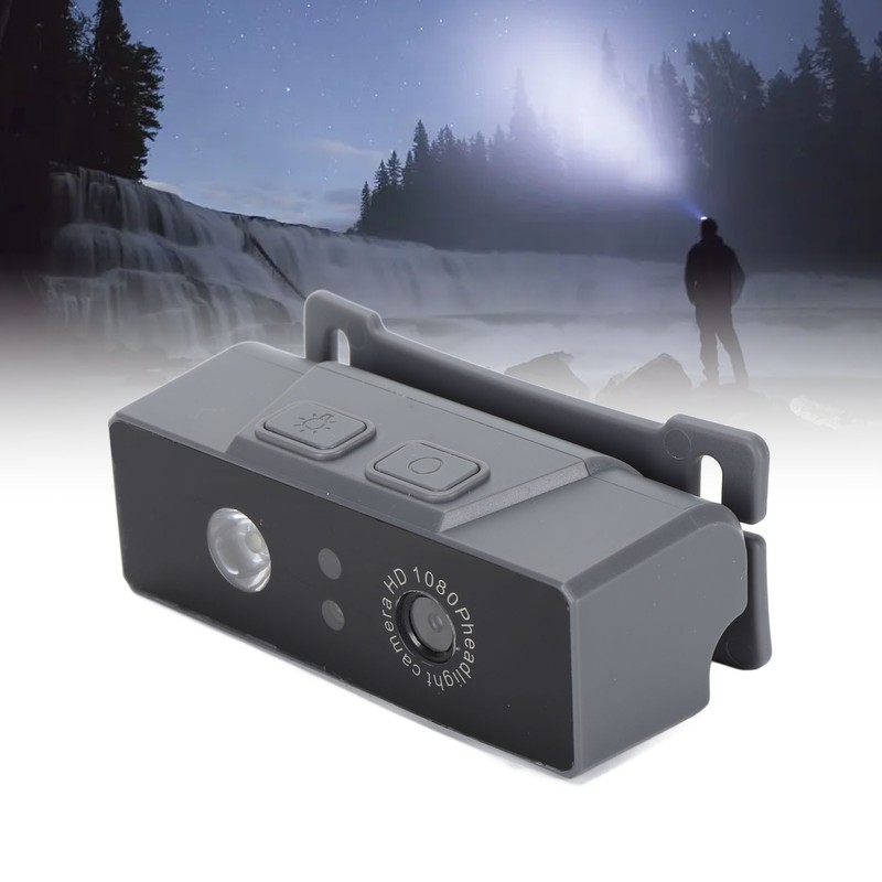 Head Mounted Camera Portable Gesture Sensor Light 1800mAh 45° Angle