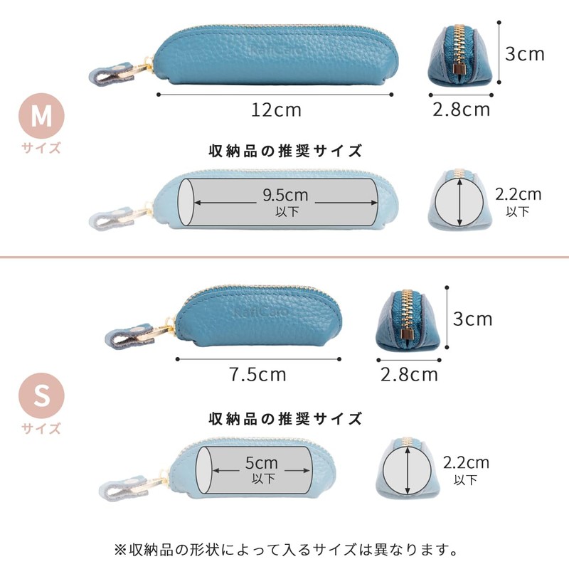 RafiCaro Coin Case, Genuine Leather, Seal Case, Coin Purse, Compact,
