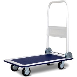 Platform Cart Dolly Folding Foldable Moving Warehouse Push Hand Truck, 330lbs W