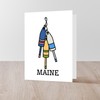 CafePress Maine Buoys Greeting Cards Folded Greeting Card Matte