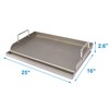 Utheer Cast Iron Griddle for Gas Grill, 25" x16" Flat