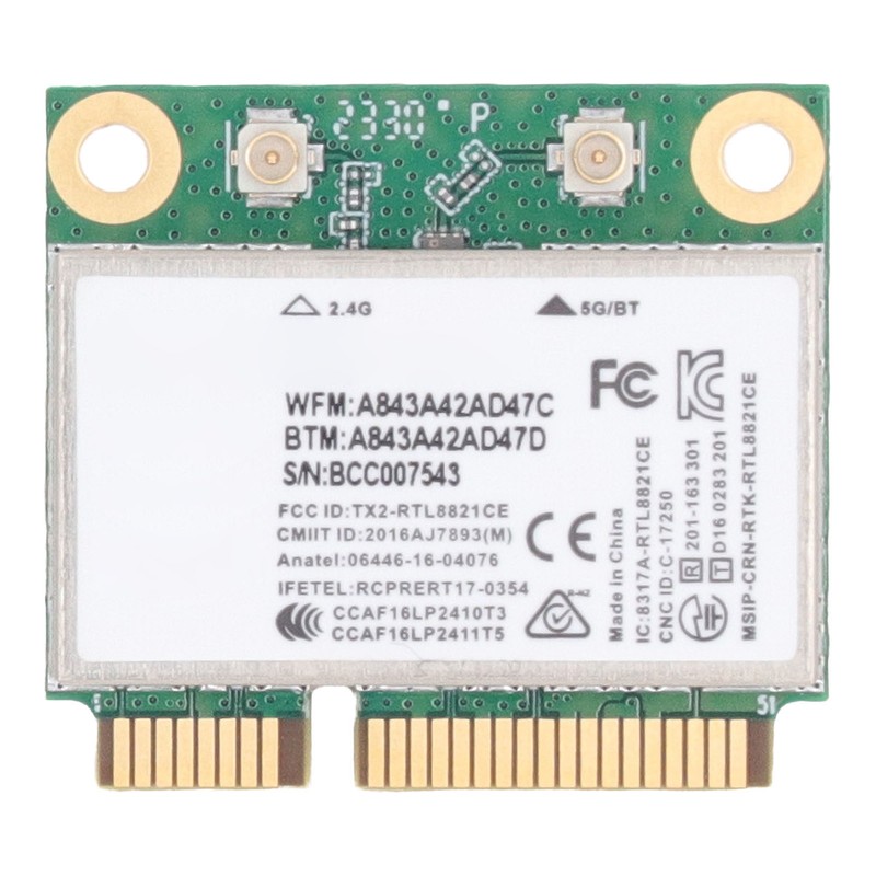 RTL8821CE Network Card Module 433Mbps BT4.2 802.11AC 2.4GHz 5GHz Mini
