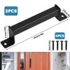 BATENGKEJI 2 Pcs Black Sliding Door Handles, Pull Handle, Pull