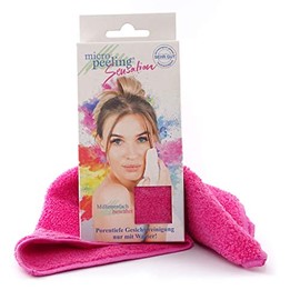 Micro Peeling Sensation Facial Cleansing Cloth, Microfibre, Pink, 25 x 30 cm