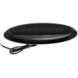 Illuminated LED Light 12 inch Front Grille or Tailgate Embelm Light for Ford F-Series F250 F350 F450 F550 Dynamic (Yellow)