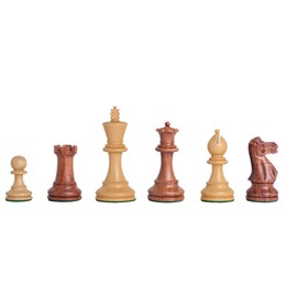 The Grandmaster Series Chess Set - Pieces Only - 4.0" King (Golden Rosewood & Boxwood)