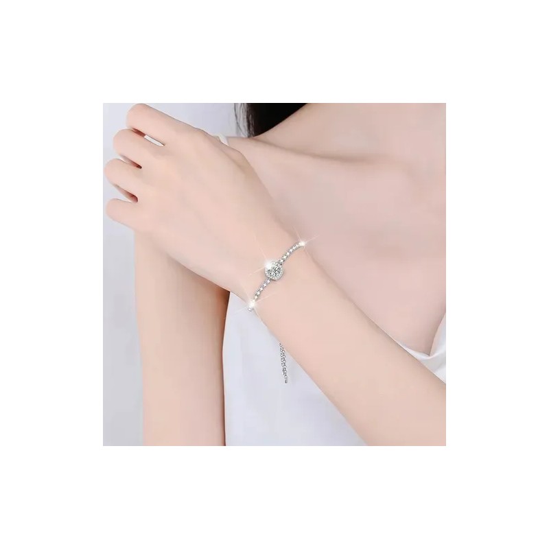 Pulseras Joyeria Plata925 Caja Para Regalo Aniversario Mujer